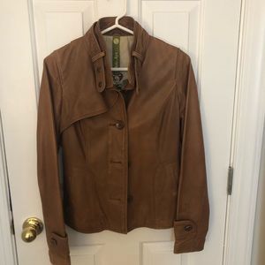 Soia & Kyo Carmel Leather Jacket- XS